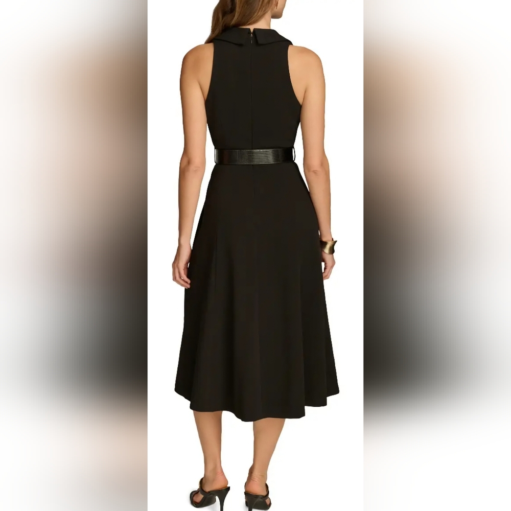 Donna Karan Black Midi Dress Size 6 - Picture 3 of 5